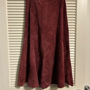 Chic Maroon A-Line Women's Skirt